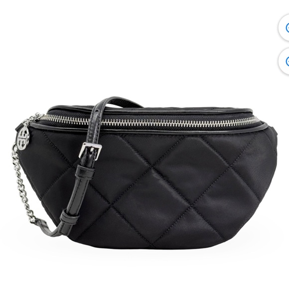 NWT , Tory Burch Women's Willa Small Quilted Nylon Convertible Belt Bag